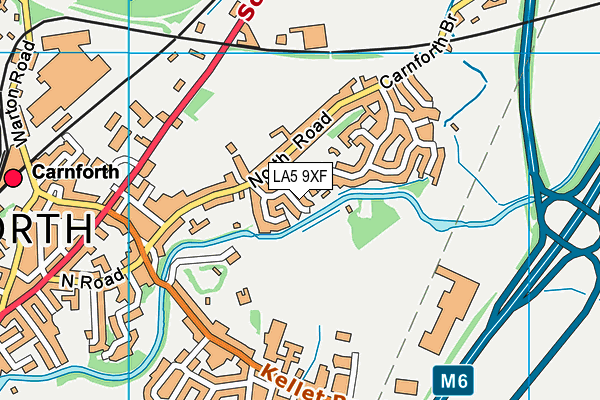 LA5 9XF map - OS VectorMap District (Ordnance Survey)