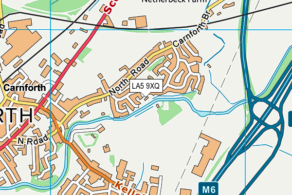 LA5 9XQ map - OS VectorMap District (Ordnance Survey)