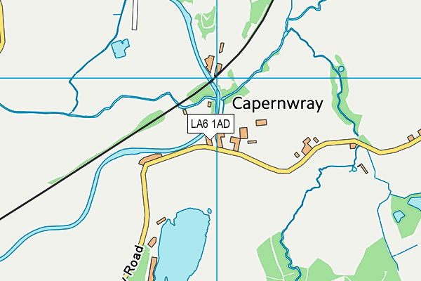 LA6 1AD map - OS VectorMap District (Ordnance Survey)