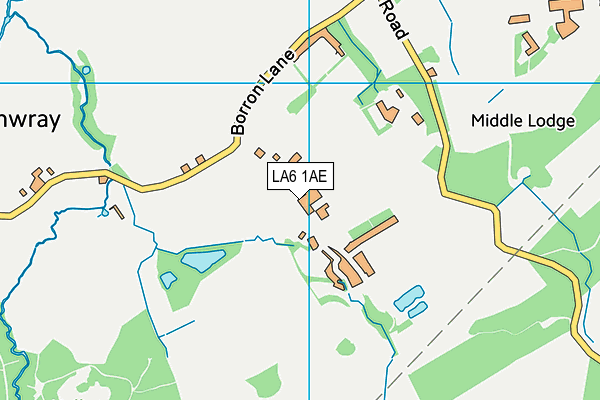 LA6 1AE map - OS VectorMap District (Ordnance Survey)