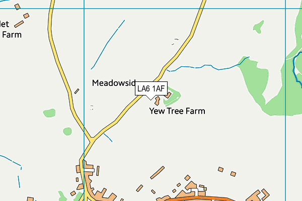 LA6 1AF map - OS VectorMap District (Ordnance Survey)