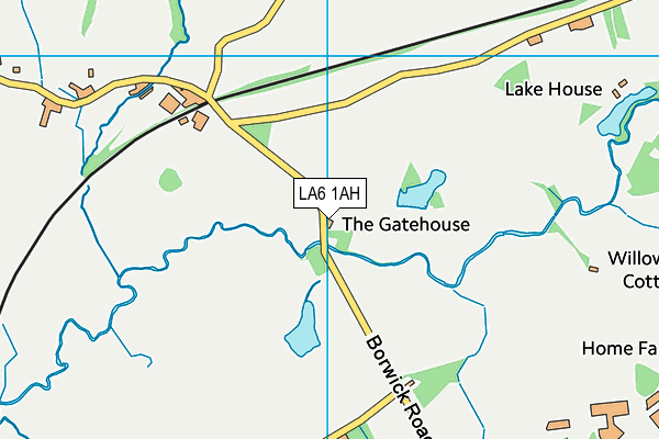 LA6 1AH map - OS VectorMap District (Ordnance Survey)