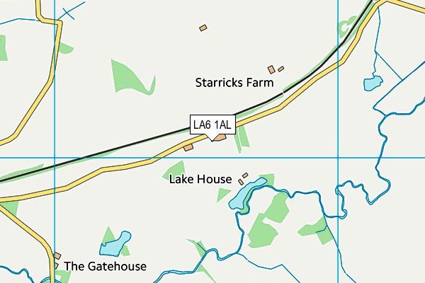 LA6 1AL map - OS VectorMap District (Ordnance Survey)