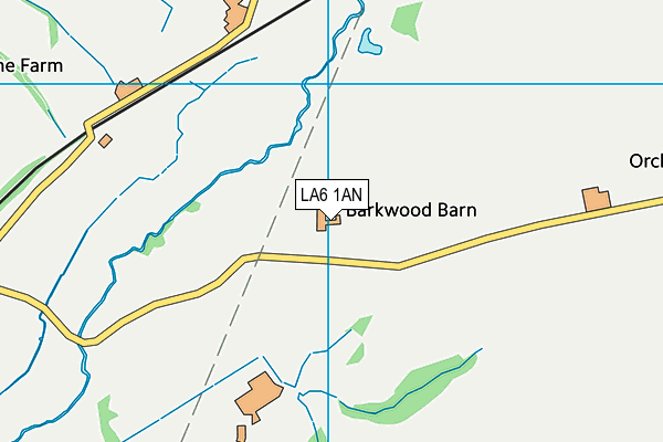 LA6 1AN map - OS VectorMap District (Ordnance Survey)