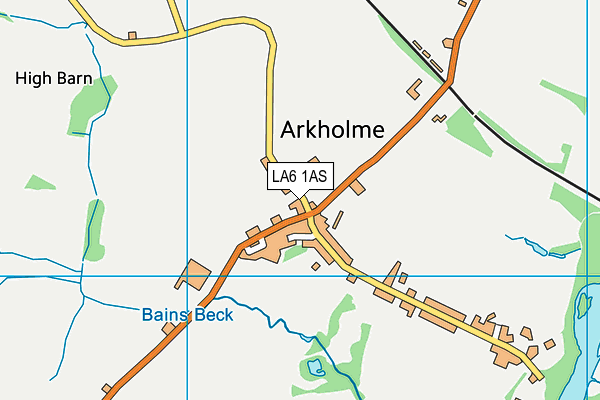 Arkholme Village Hall map (LA6 1AS) - OS VectorMap District (Ordnance Survey)