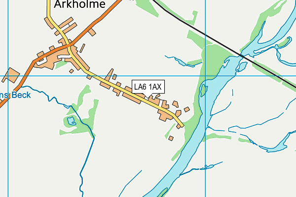 LA6 1AX map - OS VectorMap District (Ordnance Survey)