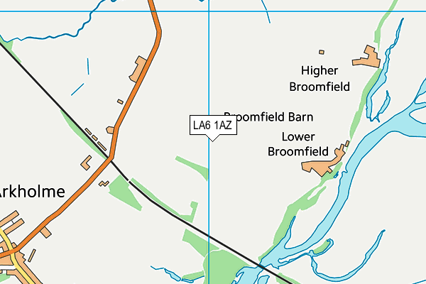 LA6 1AZ map - OS VectorMap District (Ordnance Survey)