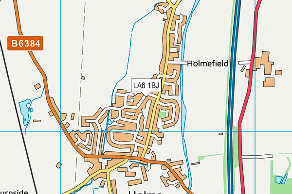 LA6 1BJ map - OS VectorMap District (Ordnance Survey)
