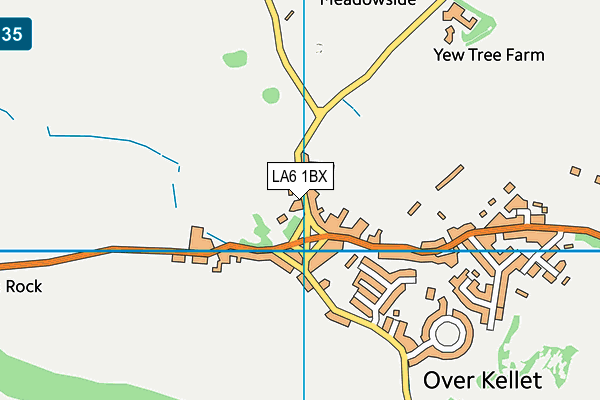LA6 1BX map - OS VectorMap District (Ordnance Survey)