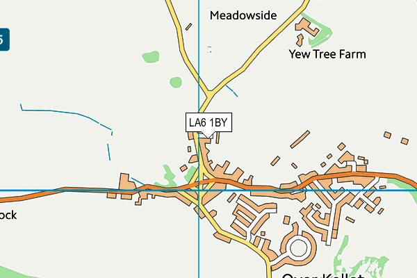 LA6 1BY map - OS VectorMap District (Ordnance Survey)