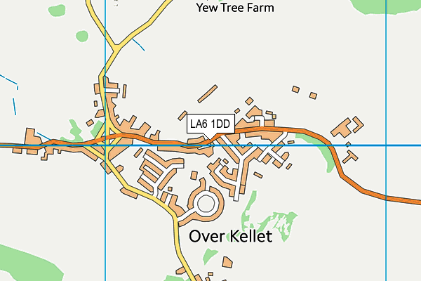 LA6 1DD map - OS VectorMap District (Ordnance Survey)