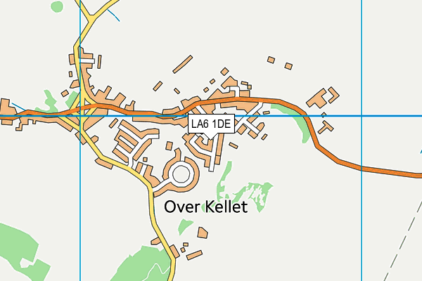 LA6 1DE map - OS VectorMap District (Ordnance Survey)