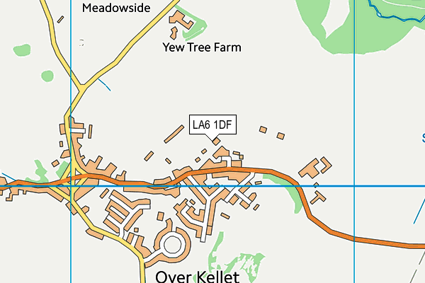 LA6 1DF map - OS VectorMap District (Ordnance Survey)