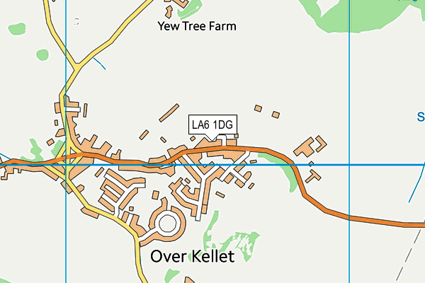LA6 1DG map - OS VectorMap District (Ordnance Survey)