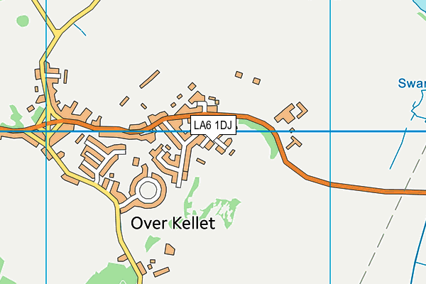 LA6 1DJ map - OS VectorMap District (Ordnance Survey)