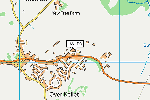 LA6 1DQ map - OS VectorMap District (Ordnance Survey)