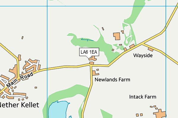 LA6 1EA map - OS VectorMap District (Ordnance Survey)