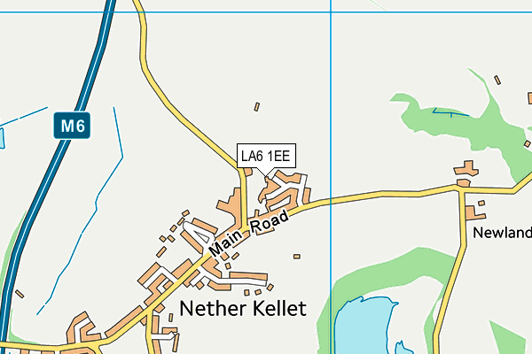 LA6 1EE map - OS VectorMap District (Ordnance Survey)