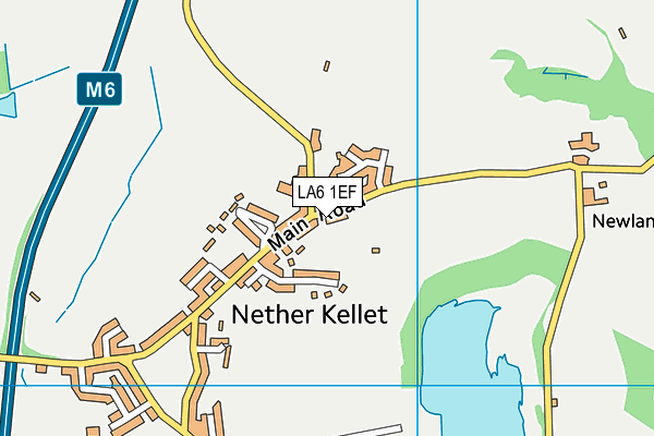 LA6 1EF map - OS VectorMap District (Ordnance Survey)