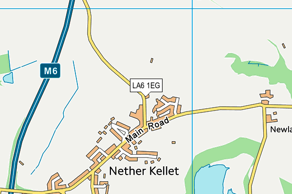 LA6 1EG map - OS VectorMap District (Ordnance Survey)