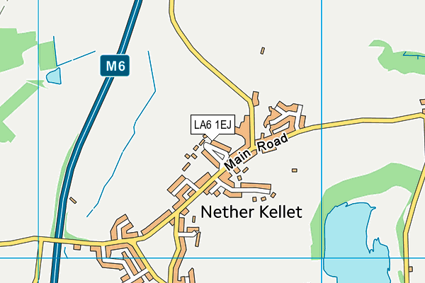 LA6 1EJ map - OS VectorMap District (Ordnance Survey)