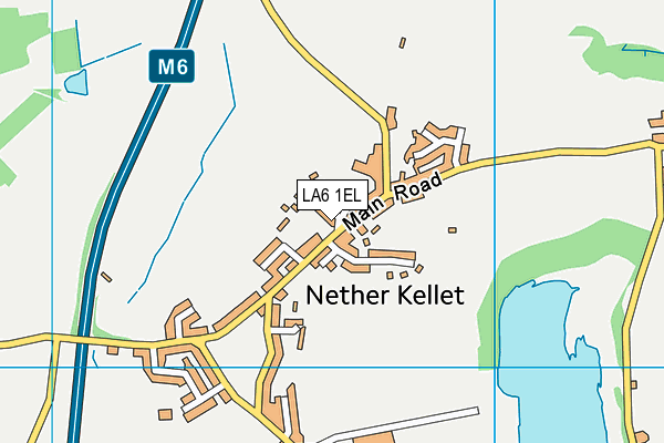 LA6 1EL map - OS VectorMap District (Ordnance Survey)
