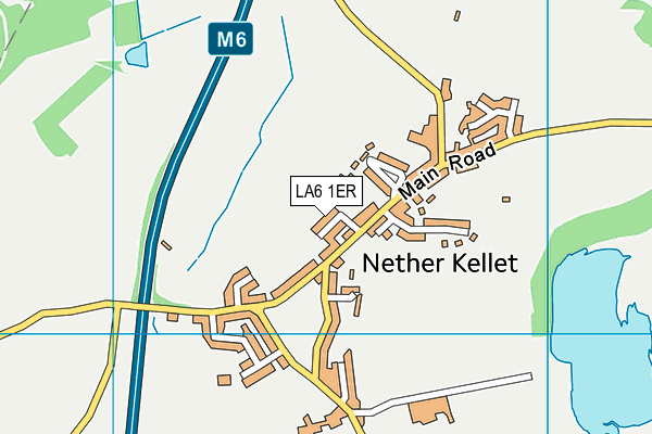 LA6 1ER map - OS VectorMap District (Ordnance Survey)