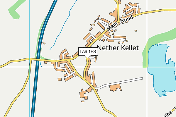 LA6 1ES map - OS VectorMap District (Ordnance Survey)