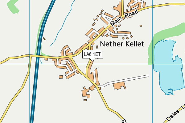 LA6 1ET map - OS VectorMap District (Ordnance Survey)