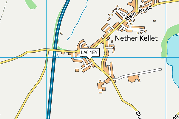 Nether Kellet Village Field map (LA6 1EY) - OS VectorMap District (Ordnance Survey)