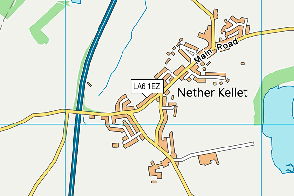 LA6 1EZ map - OS VectorMap District (Ordnance Survey)