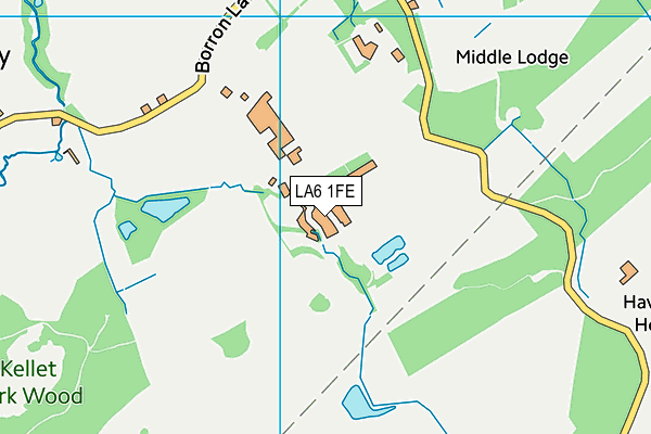 LA6 1FE map - OS VectorMap District (Ordnance Survey)
