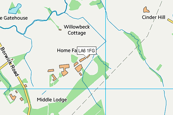 LA6 1FG map - OS VectorMap District (Ordnance Survey)