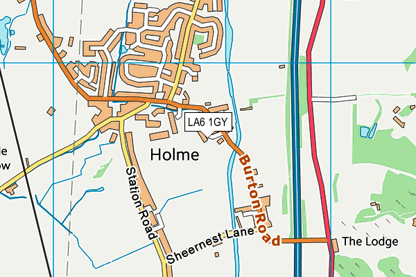 LA6 1GY map - OS VectorMap District (Ordnance Survey)