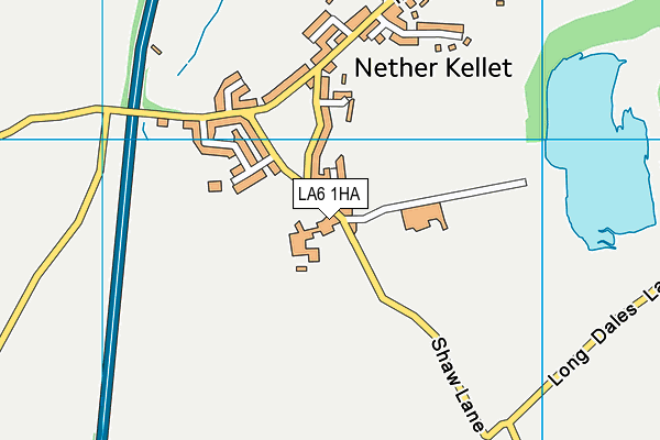 LA6 1HA map - OS VectorMap District (Ordnance Survey)
