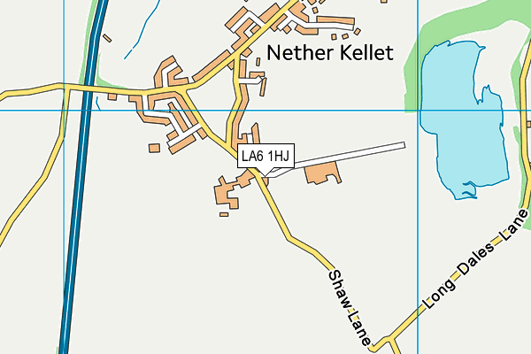 LA6 1HJ map - OS VectorMap District (Ordnance Survey)