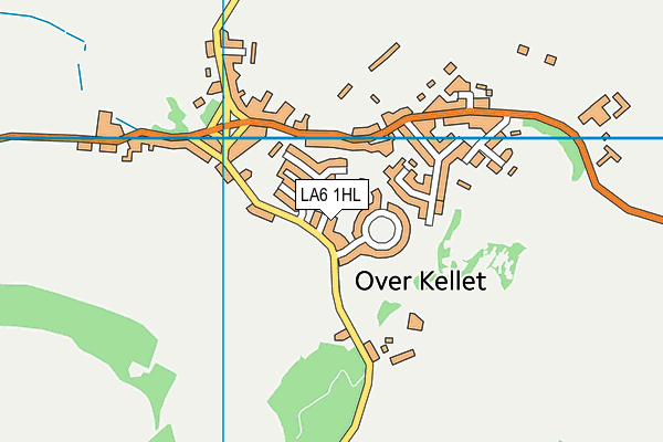 LA6 1HL map - OS VectorMap District (Ordnance Survey)