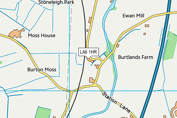 LA6 1HR map - OS VectorMap District (Ordnance Survey)