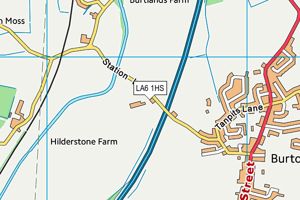 LA6 1HS map - OS VectorMap District (Ordnance Survey)