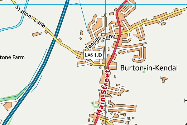 LA6 1JD map - OS VectorMap District (Ordnance Survey)