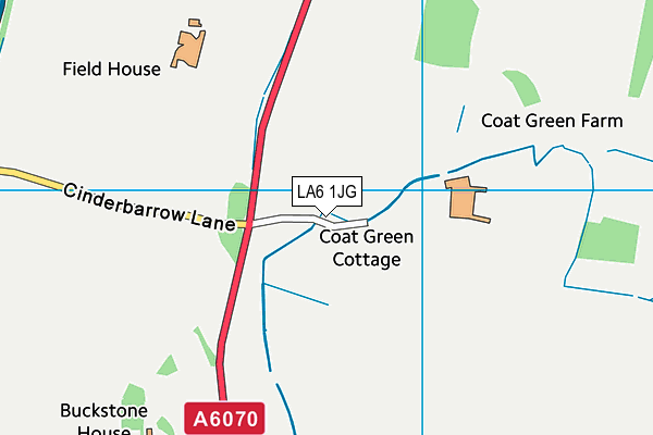 LA6 1JG map - OS VectorMap District (Ordnance Survey)