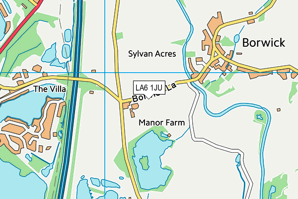 LA6 1JU map - OS VectorMap District (Ordnance Survey)