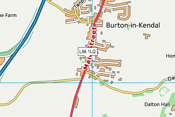 LA6 1LQ map - OS VectorMap District (Ordnance Survey)