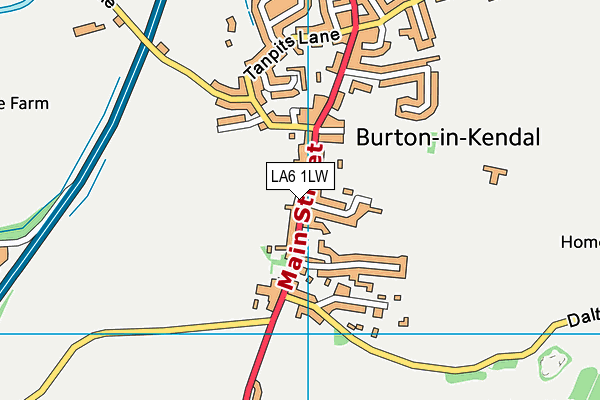 LA6 1LW map - OS VectorMap District (Ordnance Survey)