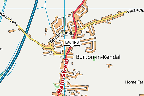 LA6 1NB map - OS VectorMap District (Ordnance Survey)