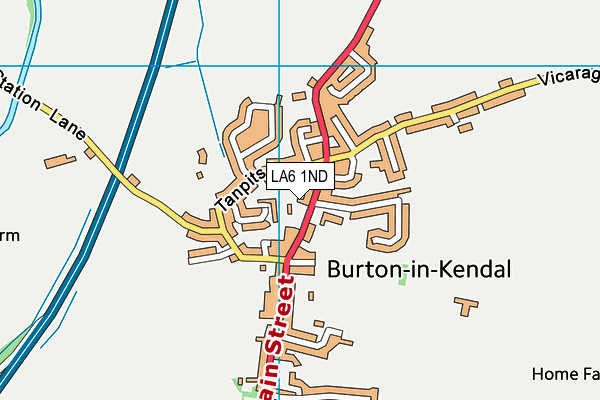 Burton Morewood CofE Primary School map (LA6 1ND) - OS VectorMap District (Ordnance Survey)