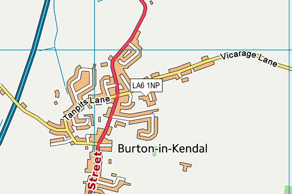 LA6 1NP map - OS VectorMap District (Ordnance Survey)