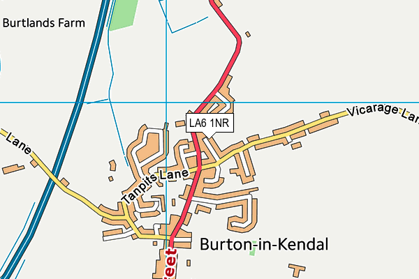 LA6 1NR map - OS VectorMap District (Ordnance Survey)