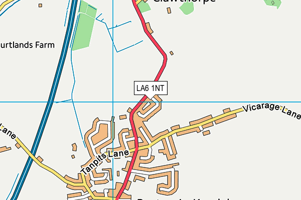LA6 1NT map - OS VectorMap District (Ordnance Survey)