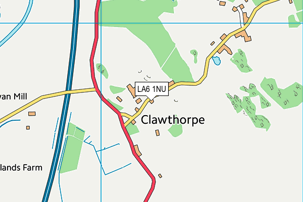Curwen Woods map (LA6 1NU) - OS VectorMap District (Ordnance Survey)